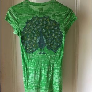 e.vil Green Peacock T-Shirt